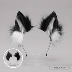 Wolf Ear Headband for Women, Animal Ears, Fox Plush, Cat Ears, Autumn and Winter Hairpin, Handmade Headwear, Dog Cosplay Accessories for Men