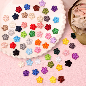 
Extremely fast self-adhesive cloth patch mini plum blossom T down clothes and pants repair small holes decorative embroidery applique patch