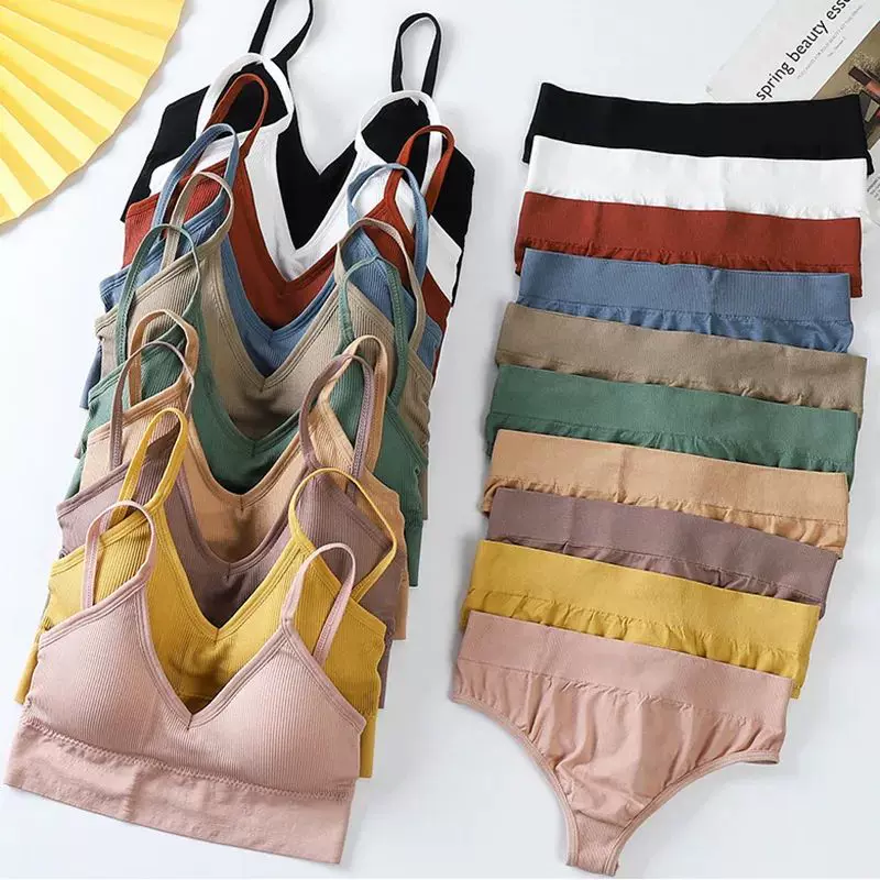 Sexy G-String Women Bra Panties Set Push Up Sports Bra Set S-Taobao