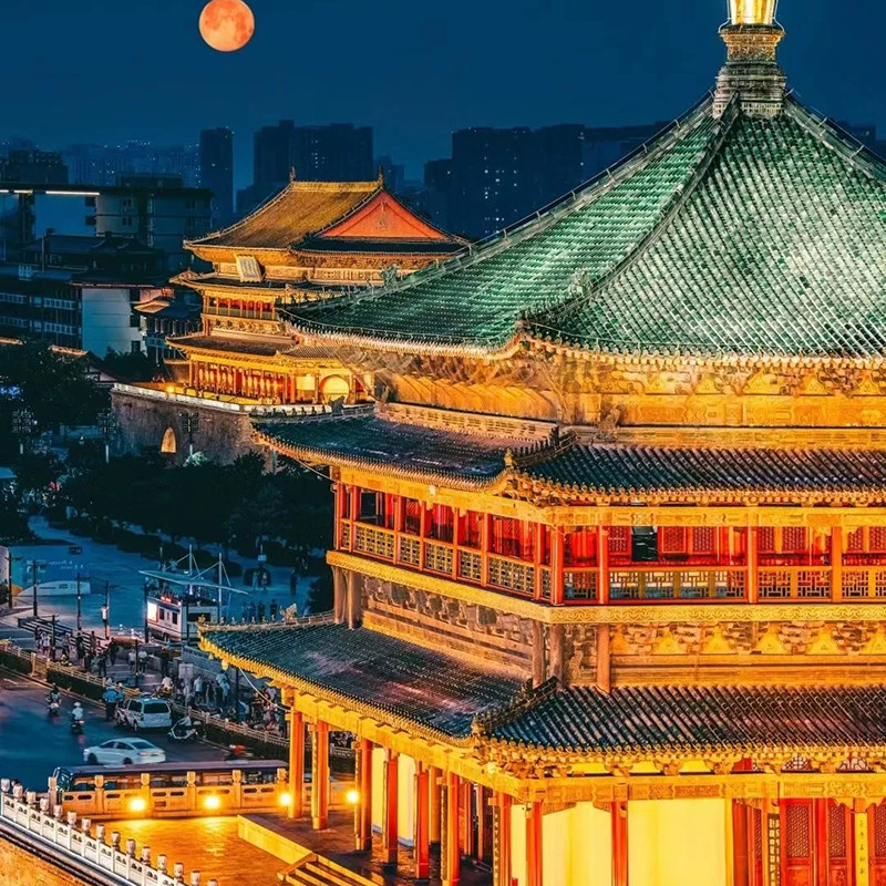 含机票 陕西西安旅游黄帝陵壶口瀑布兵马俑华清宫5天4晚跟团游