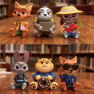 
Zootopia Blind Box Nick Judy Figure Trendy Doll Peripheral Desktop Car Ornament Doll Toy Gift