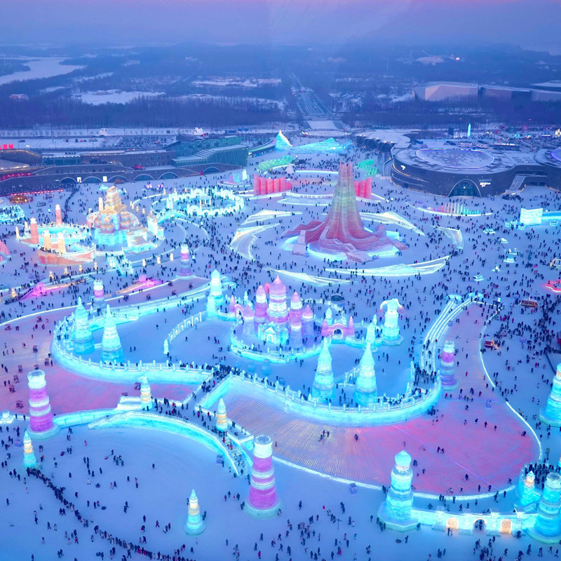 【含往返机票】东北哈尔滨雪乡旅游冰雪大世界长白山6天5晚跟团游
