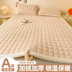 Winter Thickened Milk Velvet Mattress Pad for Student Dormitory Single Bed, Home Use, Warm, Foldable Mattress Pad
