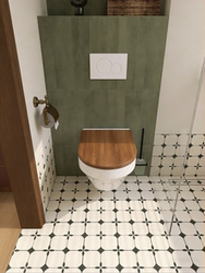 French Retro Four-Leaf Clover Pattern Tiles Bathroom Non-Slip Floor Tiles Kitchen Bathroom Black and White Small Pattern Tiles Balcony Tiles