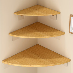 Corner Shelf Wall-Mounted Corner Bookshelf Multi-Functional No-Drill Multi-Layer Triangular Shelf Wall-Mounted Storage Rack