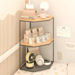 Corner Storage Rack for Dormitory, Office Workstation, Desk Organizer, Student Desktop Book and Miscellaneous Items Multi-Layer Storage Rack