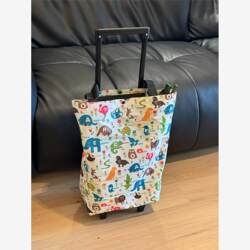 Shopping cart for grocery shopping, portable foldable shopping cart with universal wheels, large capacity, load-bearing, strong and durable