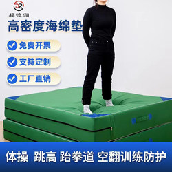 Foredun High Jump Tumbling Mat, Taekwondo Thickened Sponge Pad, School Protective Mat, Climbing Martial Arts Training Equipment