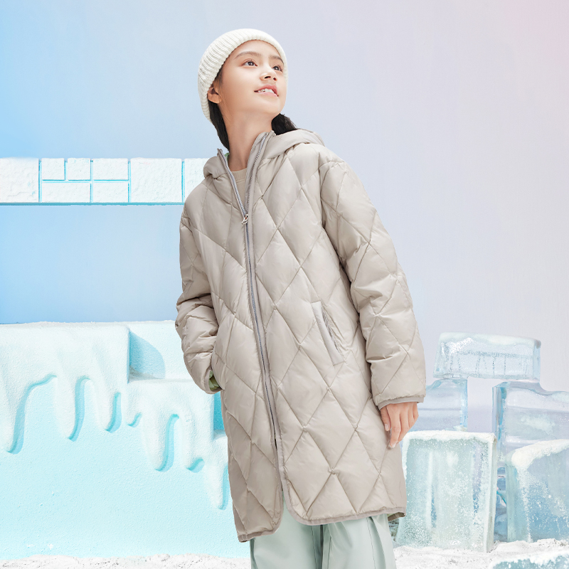 【太阳雪人】儿童过膝长羽绒服
