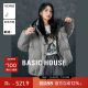 Basic House/Baijiahao hooded contrasting color down jacket Korean version thickened short white duck down jacket to keep warm in winter
