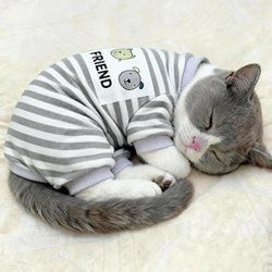 Cat Clothes Four-Legged Anti-Shedding Pajamas Spring and Summer Style British Shorthair Blue Cat Ragdoll Cat Kitten Pet Dog Home Clothes