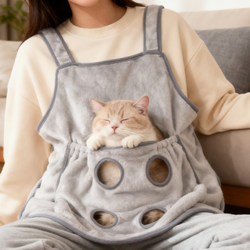 Cat Grooming Apron, Cat-Holding Clothing, Non-Stick Fur, Cat Nail Clipping Fixing Bag, Anti-Scratch, Anti-Bite, Special Clothing for Cat Grooming