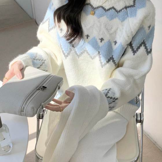 
Link 3 [B101B150] Autumn and Winter Knitted Pullover Sweater Jacket New Women
