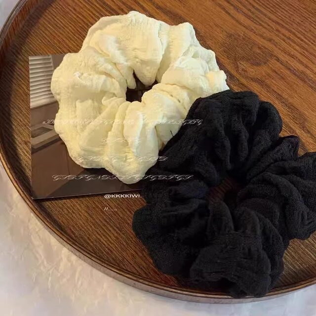 Puff rubber band large intestine hairband women's bun headband headband student Korean version summer new simple large intestine hairband