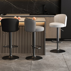 Bar Chair High Stool Home Rotating Lift Backrest Stool Cashier High Chair Front Desk Commercial Round Stool Swivel Chair