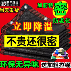 Black Shade Net, Sun Protection Net, Thickened and Densely Woven, Heat-Insulating Black Shade Cloth, Sunshade Net, Black Sun Net for Home and Garden