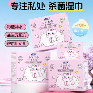 Obstetrics and Gynecology Hygiene Private Wet Wipes for Women Portable and Wipable Wet Paper Towels for Private Care, Cleaning, Sexual Activities, and Sterilization