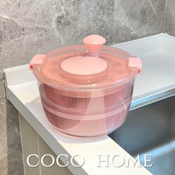 Vegetable Dehydrator Kitchen Rotating Draining Basket Fruit and Vegetable Spinner Large Capacity Vegetable Washing Basin Fruit Washing Tool