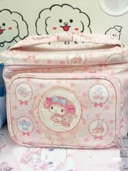 2026 High-Quality My Melody Cosmetic Bag Travel Portable Large Capacity Travel Makeup Bag Cute Storage Bag for Women