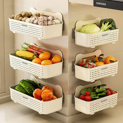 Kitchen and Bathroom Storage Rack, No-Drill Wall-Mounted Household Multifunctional Spice Organizer, Dishwashing and Storage Shelf