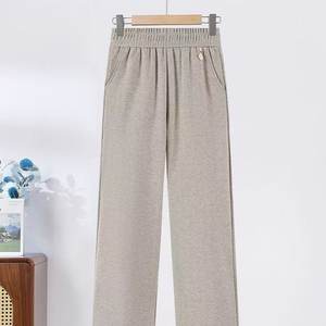 
Western-style mom pants, spring and autumn woolen trousers, middle-aged and winter women's trousers, wide-leg pants, middle-aged and small women's trousers
