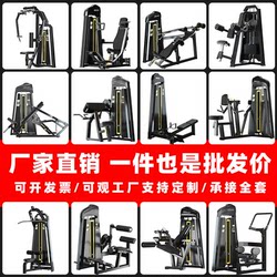 Complete Collection of Fitness Equipment: Full Set of Commercial Gym-Specific Machines, Butterfly Machine, Chest Press, High and Low Pull Back Exercises
