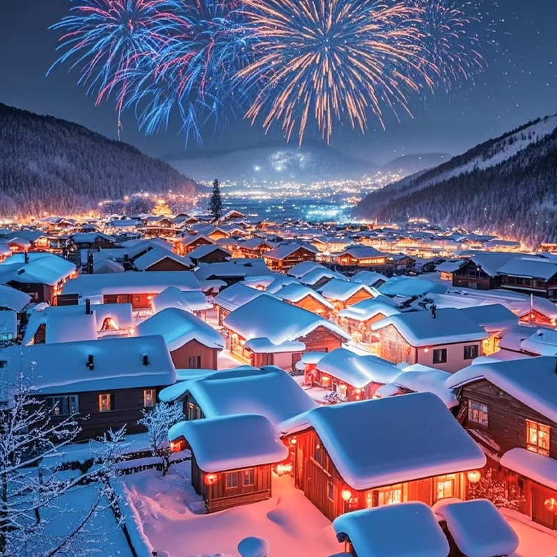 东北旅游哈尔滨旅游亚布力雪乡冰雪大世界4天3晚旅游纯玩8人小团