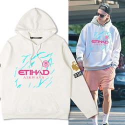 Manchester City Home Jersey No. 9 Haaland Same Style Hooded Sweatshirt Men's Football Sports Training Clothes Autumn Jacket