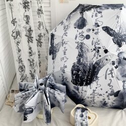 Chinese-Style Umbrella Butterfly Fully Automatic Dual-Use for Sun and Rain Folding Sun Umbrella Uv Protection National Style Portable Sunshade Umbrella