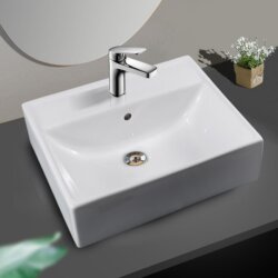 Japanese to Countertop Basin Lw709Rcblw711Rcb Square Basin Washbasin Ceramic Basin Face Wash Basin