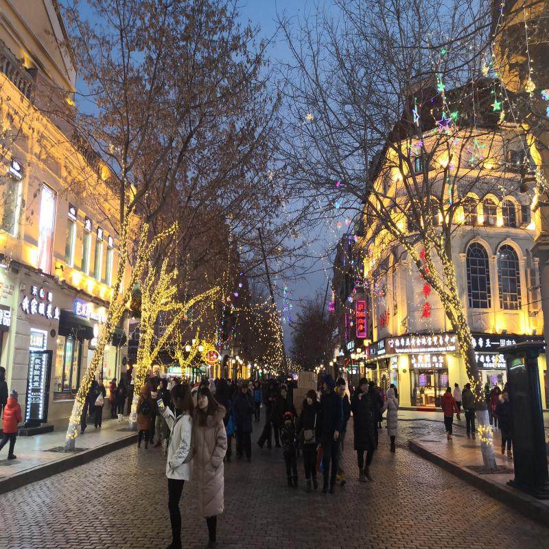 东方小巴黎-哈尔滨1日游 索菲亚教堂 铁路桥 中央大街 太阳岛江边