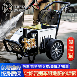 Black Cat High-Pressure High-Power 380V Industrial Cleaning Machine 220V Commercial Car Wash Machine Water Pump Car Wash Tool