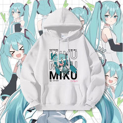 Autumn and Winter Hatsune Miku Collaboration Hoodie for Men, 2025 New Muse Miku Anime Merchandise Clothing Jacket