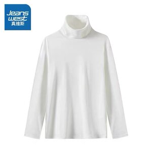 
Jeanswest half-high collar double-sided German velvet long-sleeved T-shirt autumn and winter same style for men and women with warm and cold-proof bottoming shirt 10