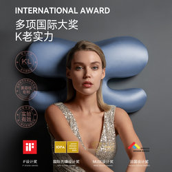 K Old Blue Pillow Beauty Pillow Pillow Core Does Not Press on the Face, Anti-Wrinkle, Anti-Nasolabial Folds, Protects the Cervical Vertebrae, Aids Sleep, Special for Sleeping