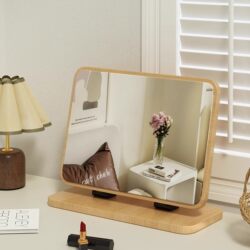Mirror, Makeup Mirror, Home Bedroom Desktop Workstation, Rotatable Vanity Mirror, Student Dormitory Portable Mirror