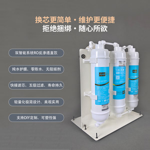 
DIY water purifier large flow universal filter element direct drinking pure water machine kitchen RO reverse osmosis quick-connect filter element water purifier