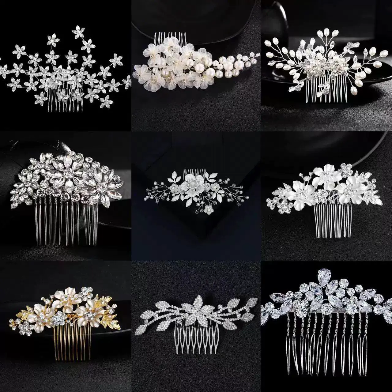 Bridal Wedding Hair Accessories Crystal gold Silver Color Ha Taobao