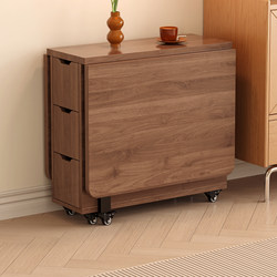 Multifunctional Folding Dining Table and Chair Set for Small Apartments, Extendable with Wheels, Simple Dining Table, Stall Table