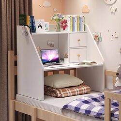 Bedside Table for College Students, Dormitory Essential, Writing Desk, Laptop Table for Bunk Beds, Suspended Study Desk