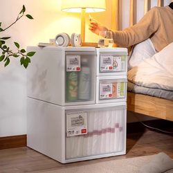 Drawer-Type Storage Box for Home Use, Transparent Organizer for Clothes, Plastic Clothing Storage Wardrobe, Layered Storage Box