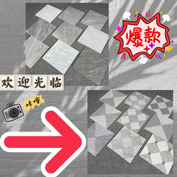 Matte Antique-Style Candy-Glazed Mosaic Tiles 400X400 Ceramic Tiles for Kitchen, Bathroom, Balcony, Garden, Non-Slip Floor Tiles