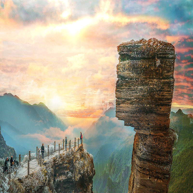 2-6人小团 贵州旅游贵阳+黄果树+荔波+西江+梵净山+镇远6日游