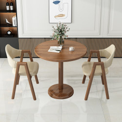 Dining Table and Chair Set, Simple Leisure Area, Small Apartment Reception and Negotiation, Milk Tea and Coffee Shop, Balcony Reception, Small Round Table