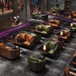 Retro bar sofa table and chair combination tavern table and chairs American Western restaurant coffee shop KTV deck sofa