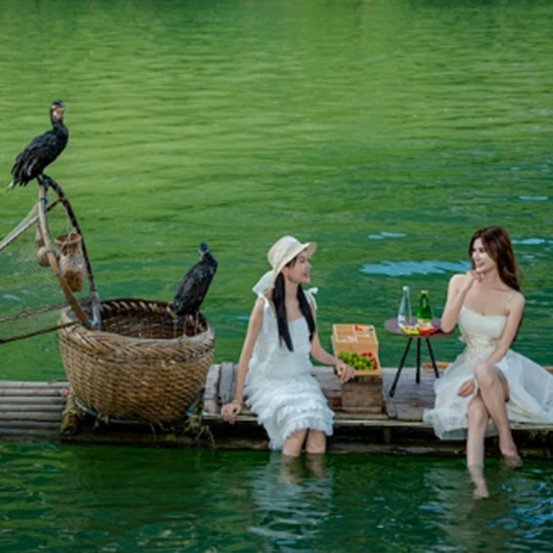 桂林阳朔 5天4晚 桂林两江四湖景区漓江日月双塔坐热气球0购物