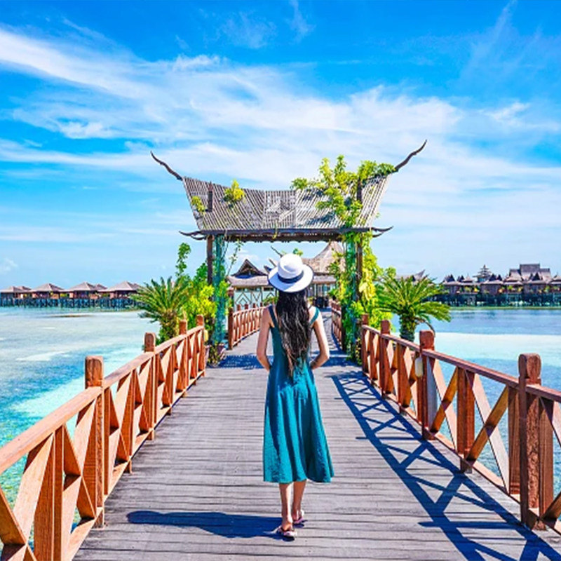 纯玩0购物 | 海南三亚旅游5天亚龙湾蜈支洲岛游艇出海直升机飞行