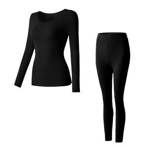 Qiao Ai Ti Huaxi Biology Women's Hyaluronic Acid Skin Beautification Clothes Stainless Invisible Skin Bottom Clothes Autumn Clothes Autumn Pants Set Winter
