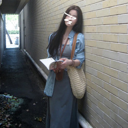 Elegant Gray Spaghetti Strap Dress for Women, Spring and Autumn 2026 New Style, High-End French Shirt Long Dress Set