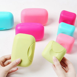 Portable Creative Soap Box, Soap Box, Waterproof Snap Soap Box for Travel, Handmade Soap Box, Candy Color